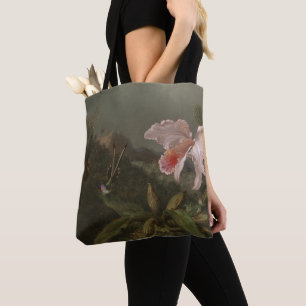 Tote Bag Orchidées et colibris de jungle
