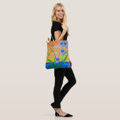 Tote Bag Orchidées océaniques couchers de soleil (Sur le modèle)
