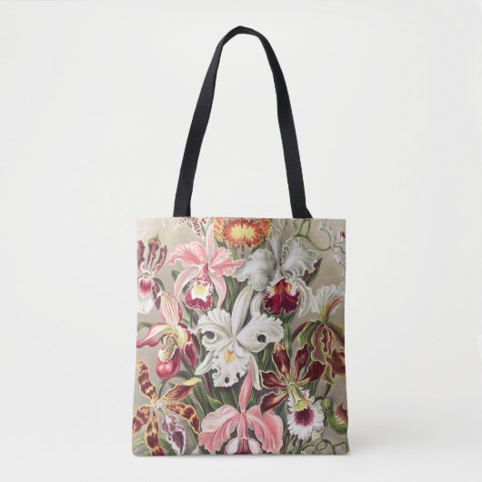 Tote Bag Orchidées, Orchidées Denusblumen par Ernst Haeckel (Devant)