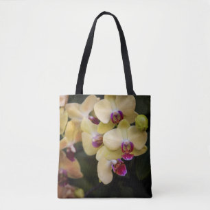 Tote Bag Orchidées roses et jaunes