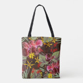 Tote Bag Orchidées rouges. (Dos)
