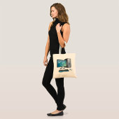 Tote Bag Ordinateur de bureau avec moniteur, clavier et sou