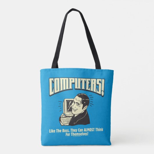 Tote Bag Ordinateurs : Comme le patron (Dos)