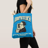 Tote Bag Ordinateurs : Comme le patron (De près)