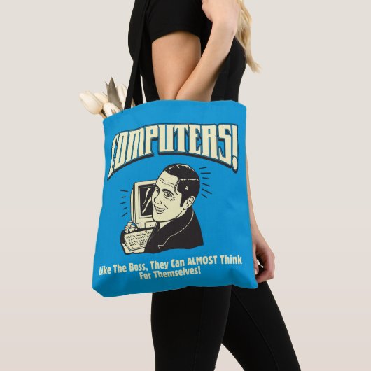 Tote Bag Ordinateurs : Comme le patron (De près)