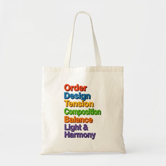 Tote Bag Ordre Conception Tension Composition Équilibre Et (Devant)