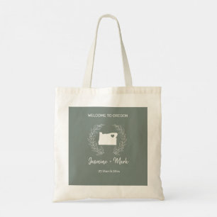 Tote Bag Oregon Destination Mariage Bienvenue Invités
