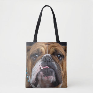 Tote Bag Oreillers à lancer de Bulldog anglais