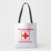Tote Bag Organe humain de transplantation (Devant)