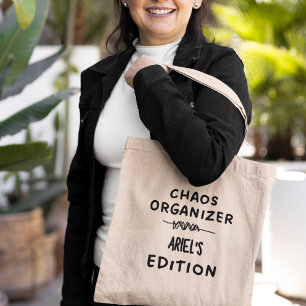 Tote Bag Organisateur de Chaos Cadeau Personnalisé Drôle et