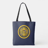 Tote Bag Oriental Jaune Bleu Ikko Ikki Japon Mon Art (Dos)