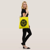Tote Bag Oriental Jaune Noir Oda Japon Mon Vector Art (Sur le modèle)