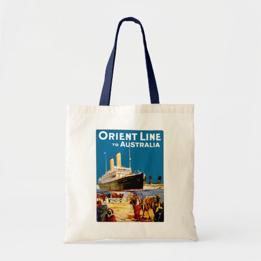 Tote Bag Orienter la ligne vers l'Australie (Devant)