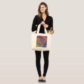 Tote bag original abstract design (Voorkant (model))