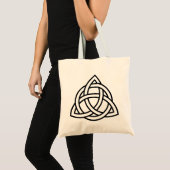 Tote Bag Original Celtic Triquetra Knot black icon (Devant (produit))