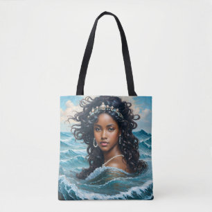 Tote Bag Orisha Yemaya Peinture de déesse africaine