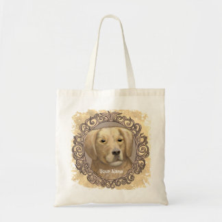 Tote Bag Ornat Golden Retriever