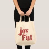 Tote Bag Ornate Red Joypography Noël/Fêtes (Devant (produit))