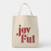 Tote Bag Ornate Red Joypography Noël/Fêtes (Dos)