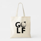 Tote Bag Ornement de golf de Noël (Dos)