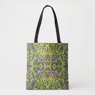 Tote Bag ornement de paisley orientale; flacon décoratif sa