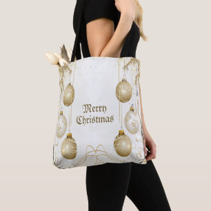 Tote Bag Ornement d'or Noël Fête de Noël Élégant