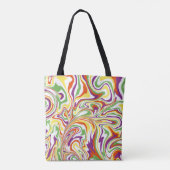 Tote Bag Ornement fluide ouzbek, décoration. (Dos)