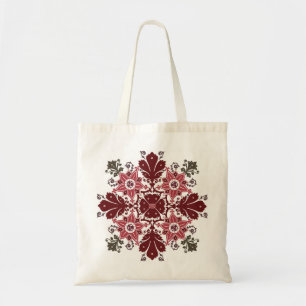 Tote Bag Ornement rond de bouquet ethnique de fleurs