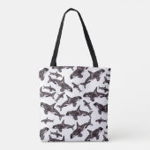 Tote Bag Orque d'aquarelle (Dos)