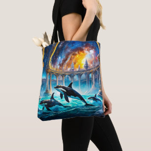 Tote Bag Orques en Galaxy Castle Design par Rich AMeN Gill