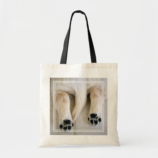 Tote Bag Orteils de marionnettes Golden Retriever (Devant)
