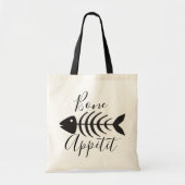 Tote Bag Os appétit Poisson Os Squelette (Devant)