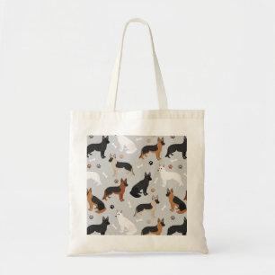 Tote Bag Os bergers allemands et pattes