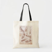 Tote Bag Os de pied de l'anatomie humaine par Leonardo da V (Devant)