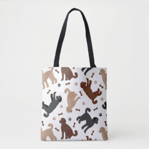 Tote Bag Os et pattes de nouilles de Labradoodle