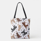 Tote Bag Os et pattes de nouilles de Labradoodle (Dos)