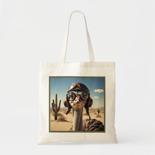TOTE BAG " OSTRICH AVIATOR " (Devant)
