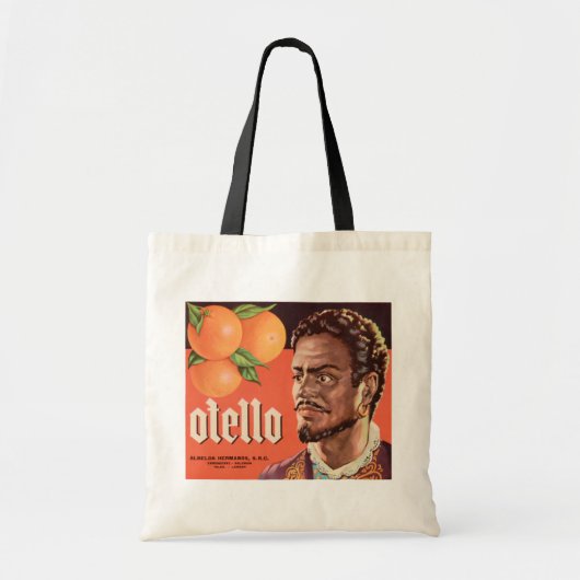 Tote Bag Otello Orange Étiquette (Devant)