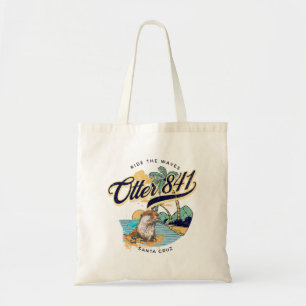 Tote Bag Otter 841 Surfing Otter 841 California Surf Board