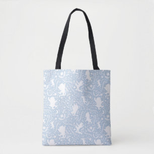 Tote Bag Où les choses sauvages le modèle floral bleu