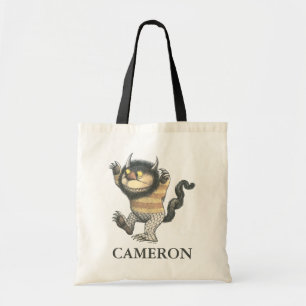 Tote Bag Où sont les monstres ? Ajoutez votre nom