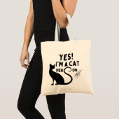 Tote Bag Oui, je suis un chat ! (Devant (produit))