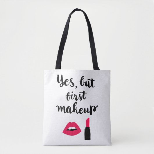 Tote Bag Oui mais première expression mignonne du (Devant)