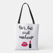 Tote Bag Oui mais première expression mignonne du (Dos)