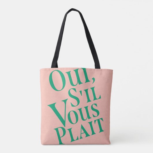 Tote Bag Oui, s'il vous plait (Dos)