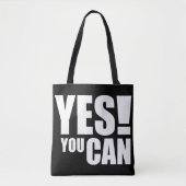 Tote Bag OUI VOUS POUVEZ - Conception de devis motivationne (Devant)