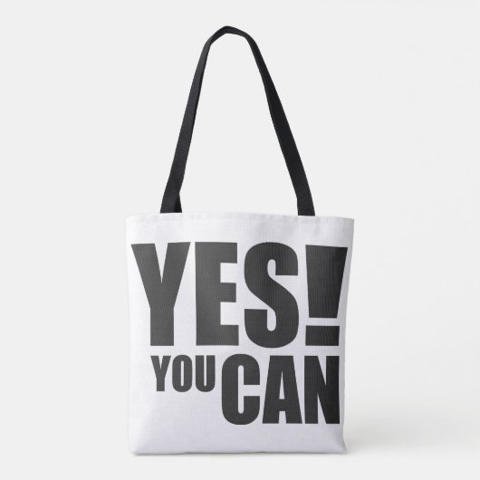 Tote Bag OUI VOUS POUVEZ - Conception de devis motivationne (Dos)