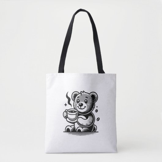 Tote Bag ours à café (Devant)