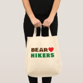 Tote Bag Ours amour randonneur (Devant (produit))