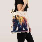 Tote Bag Ours aux étoiles (De près)